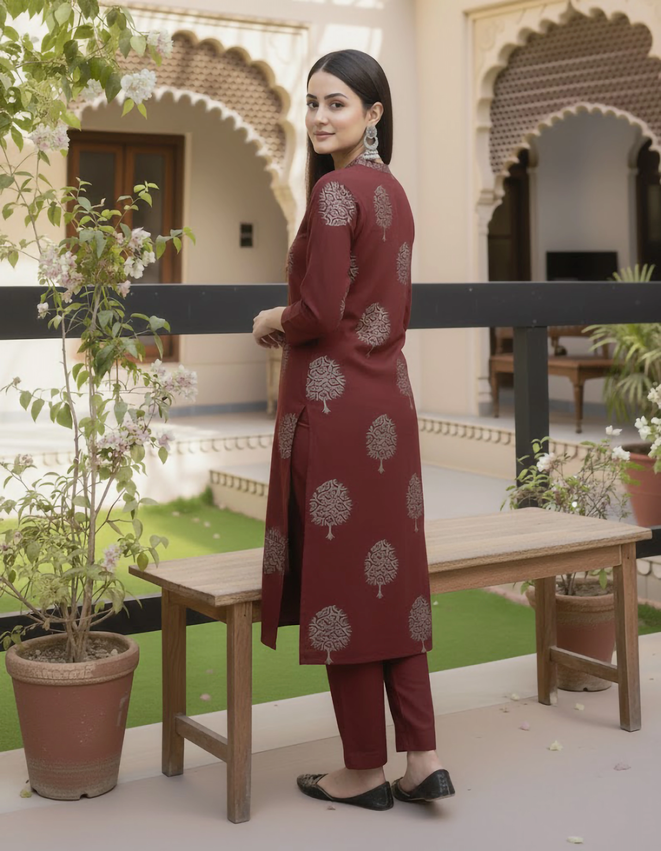 ZS SAFA MAROON 2PIECE - Image 2