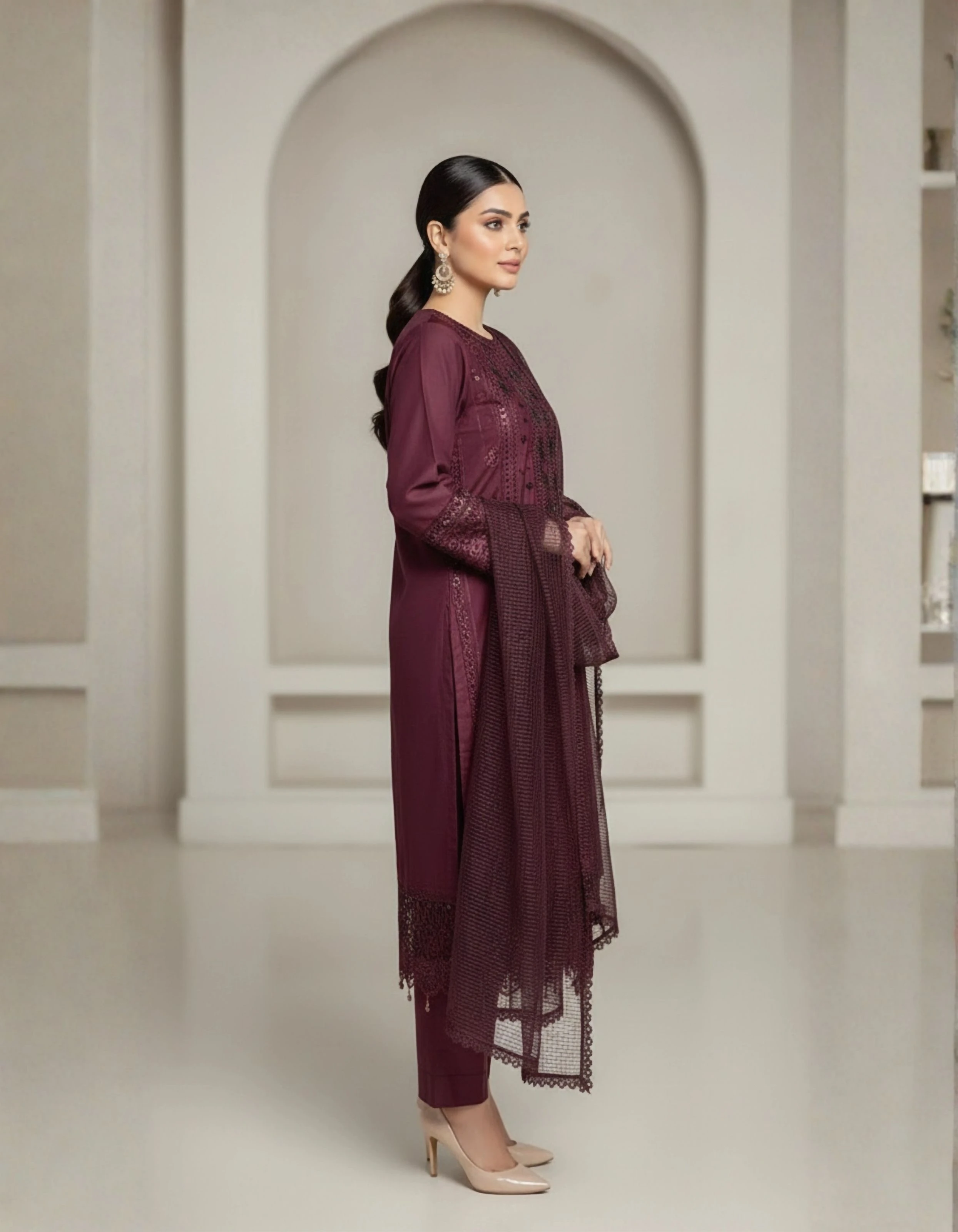 ZS SIGNATURE – DEEP PLUM VISCOSE Hover