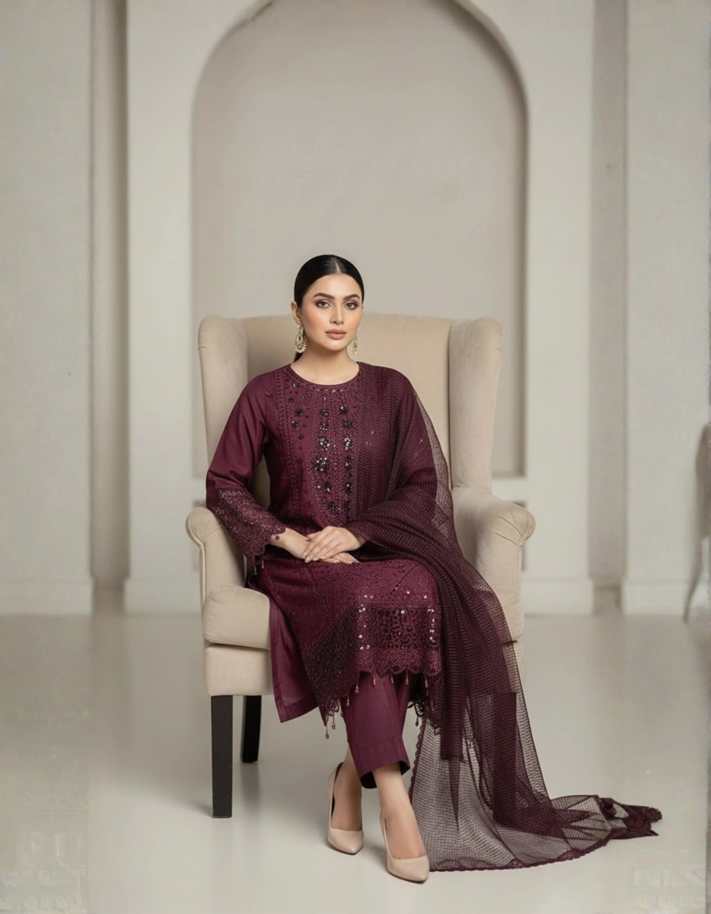 ZS SIGNATURE – DEEP PLUM VISCOSE - Image 3