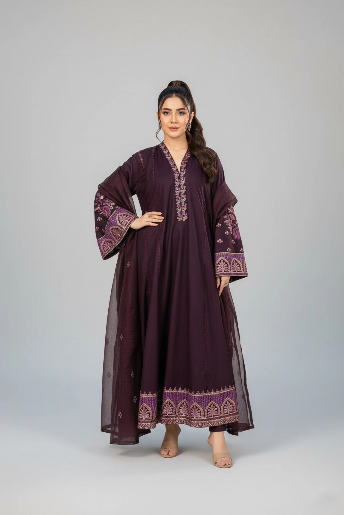 ZS-DEEP PLUM 3PIECE - Image 4